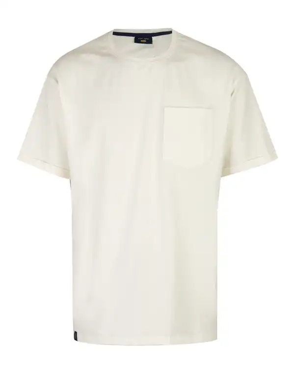 تی شرت مردانه یقه گرد سفید تاپ من Top Man