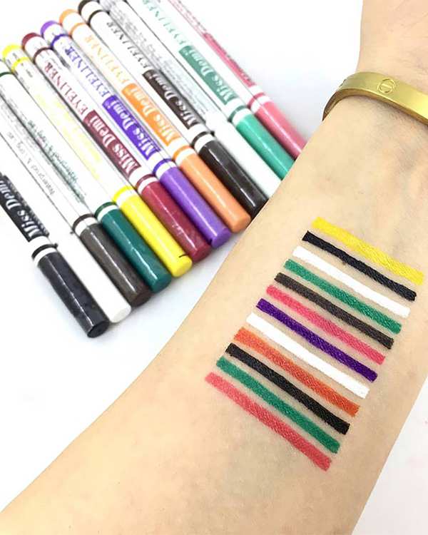 خط چشم ماژیکی رنگی بنفش روشن میس دمی Miss Demi مدل Colour Me Fine Eyeliner - تصویر 3