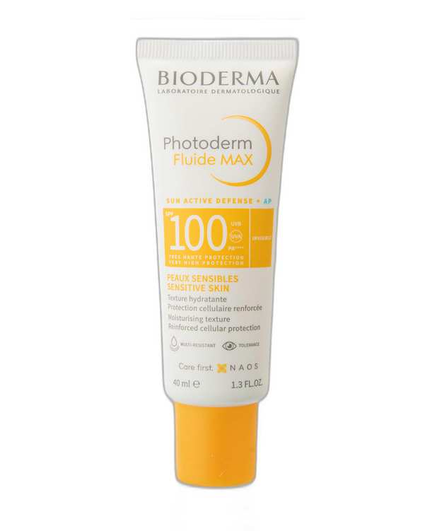 فلوئید ضد آفتاب SPF100 بایودرما Bioderma مدل Photoderm Fluide Max مناسب پوست حساس 40ml