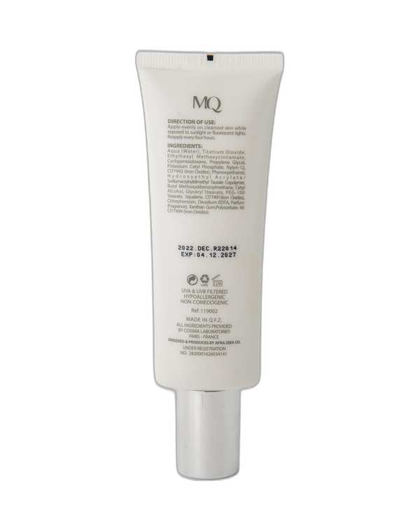 کرم ضد آفتاب رنگی فاقد چربی SPF50 ام کیو MQ مدل Light Beige بژ روشن 55ml - تصویر 3
