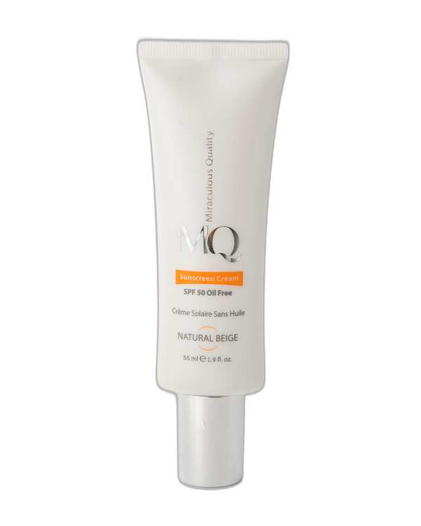 کرم ضد آفتاب رنگی فاقد چربی SPF50 ام کیو MQ مدل Natural Beige بژ طبیعی 55ml - تصویر 2