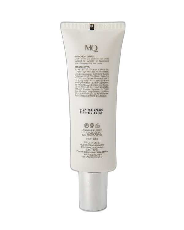 کرم ضد آفتاب رنگی فاقد چربی SPF50 ام کیو MQ مدل Natural Beige بژ طبیعی 55ml - تصویر 3