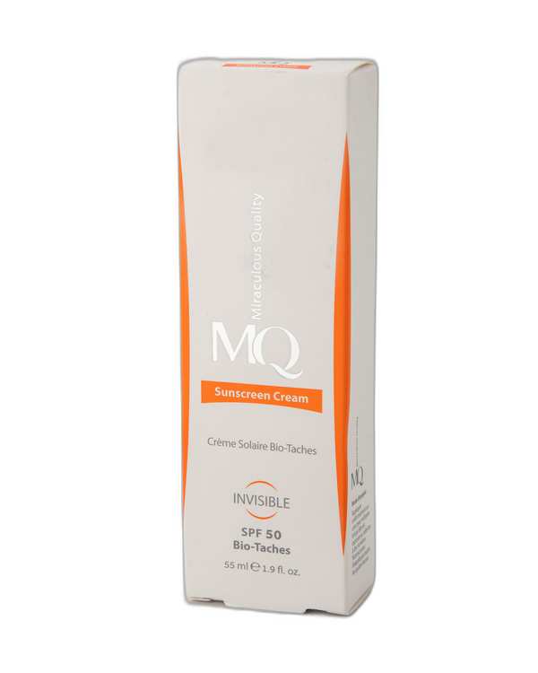 کرم ضد آفتاب بی رنگ SPF50 ام کیو MQ مدل Invisible Bio Taches حجم 55ml - تصویر 3