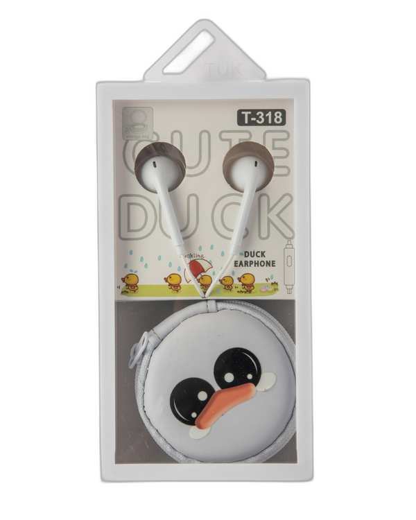 هندزفری بچگانه عروسکی سفید اورجینال Original به همراه کیف نگهدارنده