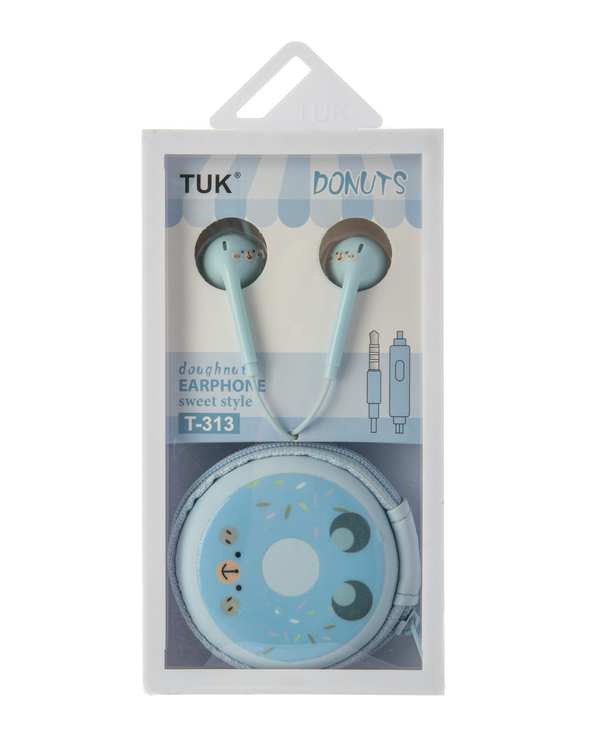 هندزفری بچگانه عروسکی آبی اورجینال Original به همراه کیف نگهدارنده