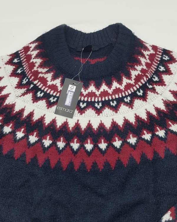 بلوز زنانه بافت سرمه ای اسمارا Esmara مدل Jumper کد 393340-2201 - تصویر 3