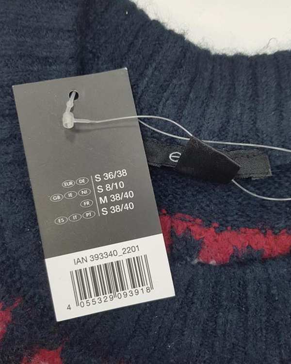 بلوز زنانه بافت سرمه ای اسمارا Esmara مدل Jumper کد 393340-2201 - تصویر 4