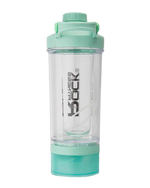شیکر ورزشی دو تکه سبز راک Rock حجم 500ml - تصویر 2