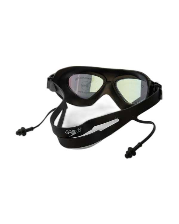 عینک شنا فرم بزرگ مشکی Speedo - تصویر 2