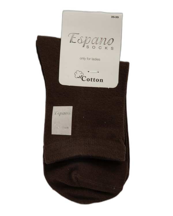 جوراب زنانه نیم ساق قهوه ای اسپانو Espanoo