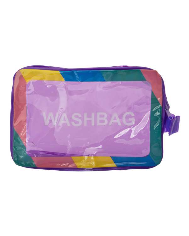 کیف لوازم آرایشی زنانه ضد آب بنفش واش بگ Washbag