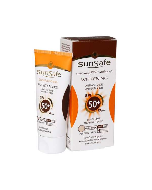 کرم ضد آفتاب رنگی SPF50+ روشن کننده سان سیف Sun Safe حجم 50ml