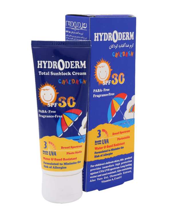 کرم ضد آفتاب کودکان SPF30 هیدرودرم Hydroderm وزن 50 گرم