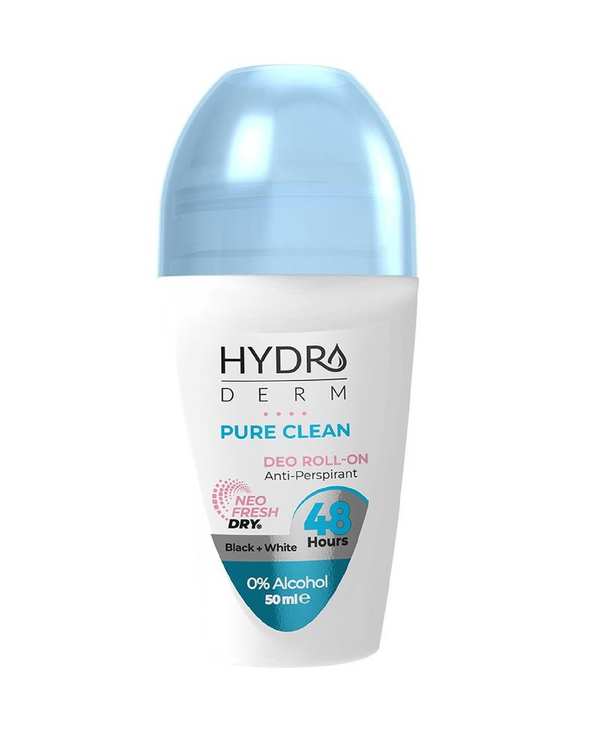 مام رول ضد تعریق زنانه هیدرودرم Hydroderm مدل Pure Clean مناسب لباس های سفید و مشکی