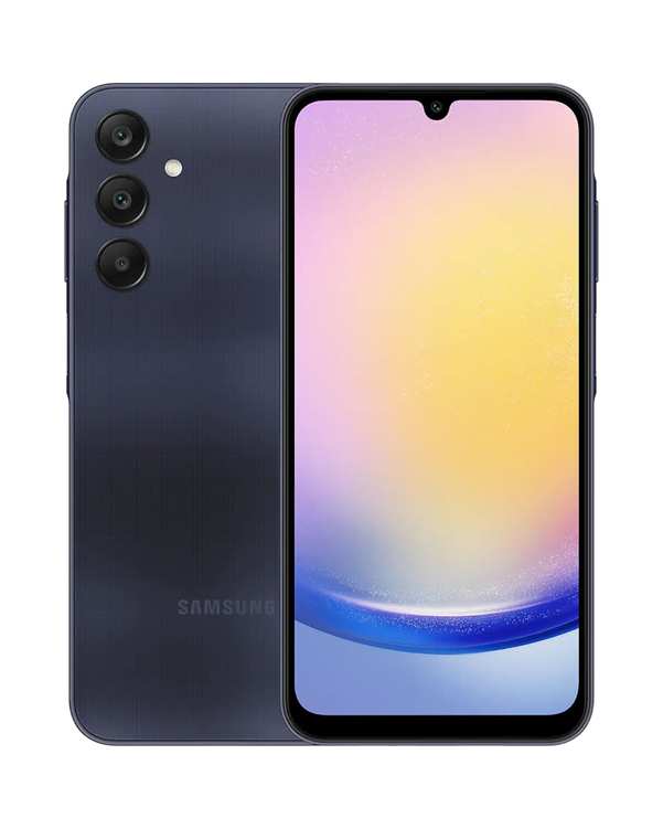 گوشی موبایل سامسونگ مدل Galaxy A25 5G دو سیم کارت ظرفیت 128 گیگابایت و رم 6 گیگابایت سرمه ای