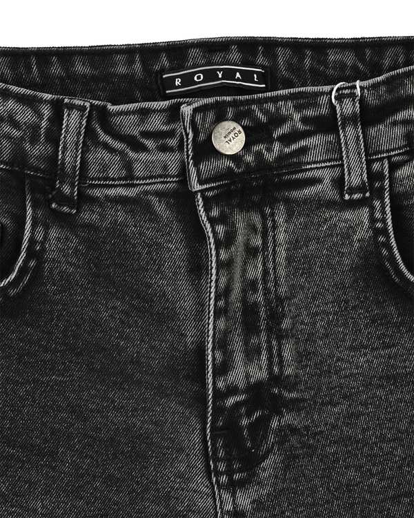 شلوار جین زنانه راسته قد 100 دودی رویال جین Royal Jeans کد 5958 - تصویر 3