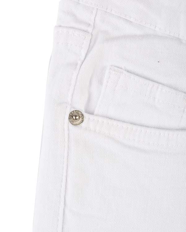 شلوار جین زنانه دمپا گشاد قد 105 سفید رویال جین Royal Jeans کد 400514 - تصویر 4