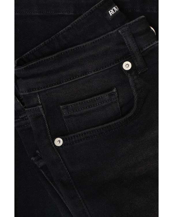 شلوار جین زنانه بوت کات قد 105 زغالی رویال جین Royal Jeans کد P300013454 - تصویر 3