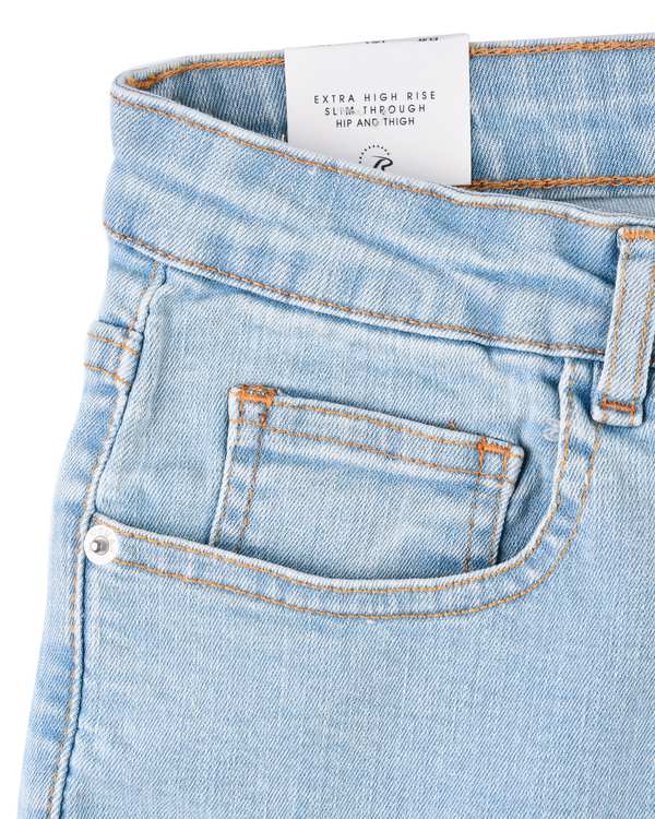 شلوار جین زنانه اسکینی قد 90 آبی رویال جین Royal Jeans کد 400414 - تصویر 3