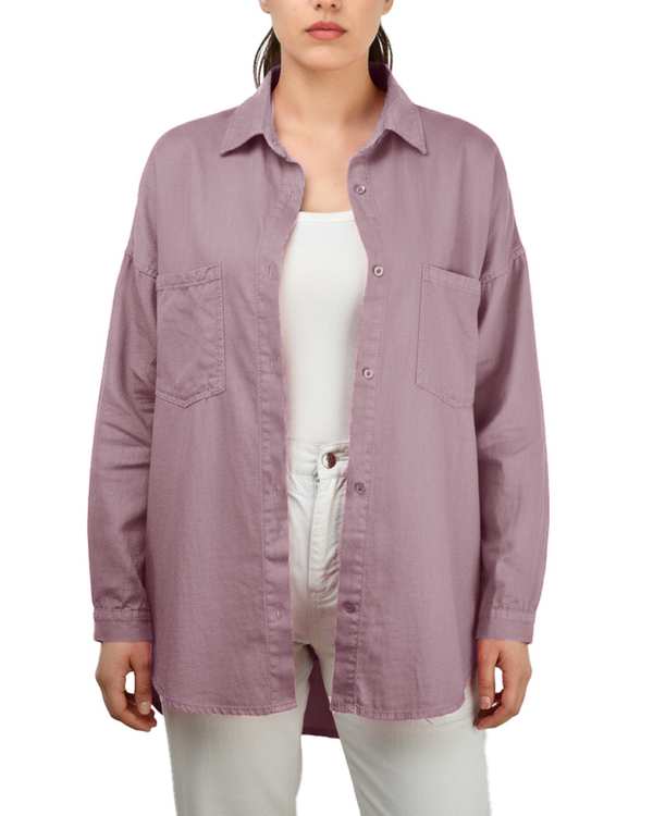 شومیز زنانه کتان بغل چاک دار قد 70 کالباسی رویال جین Royal Jeans کد 202258