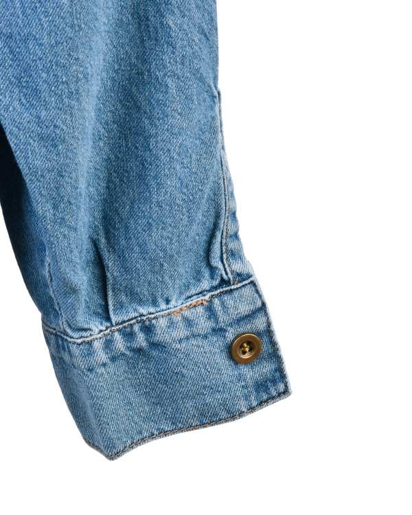 شومیز زنانه جین هلالی قد 70 آبی رویال جین Royal Jeans کد 521345 - تصویر 3