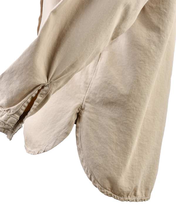 شومیز زنانه کتان قد 75 کرم تیره رویال جین Royal Jeans کد 000142 - تصویر 5