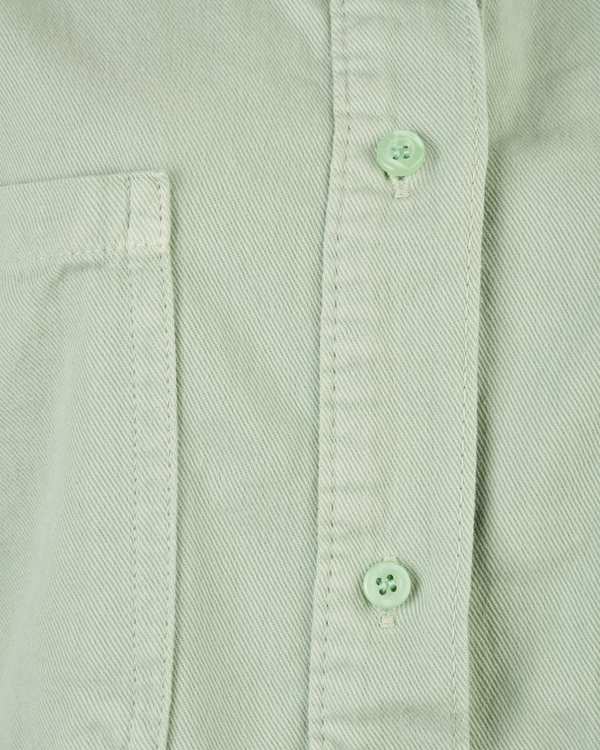 شومیز زنانه کتان بغل چاک دار قد 80 سبز دریایی رویال جین Royal Jeans کد 12552 - تصویر 3