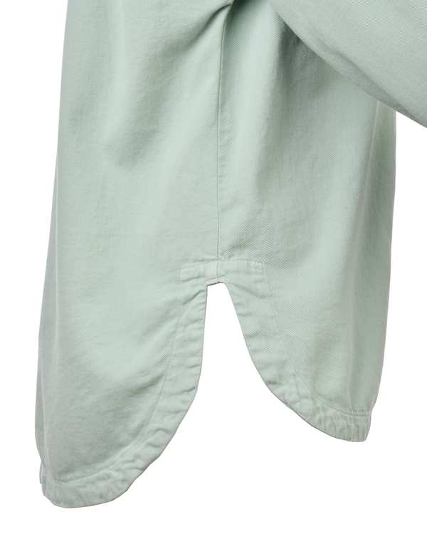 شومیز زنانه کتان بغل چاک دار قد 80 سبز دریایی رویال جین Royal Jeans کد 12552 - تصویر 5