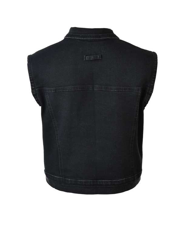وست زنانه جین قد 47 زغالی رویال جین Royal Jeans کد 600649 - تصویر 3