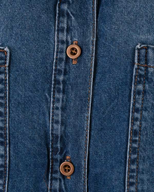 شومیز زنانه جین پایین هلال قد 70 آبی تیره رویال جین Royal Jeans کد 521342 - تصویر 3