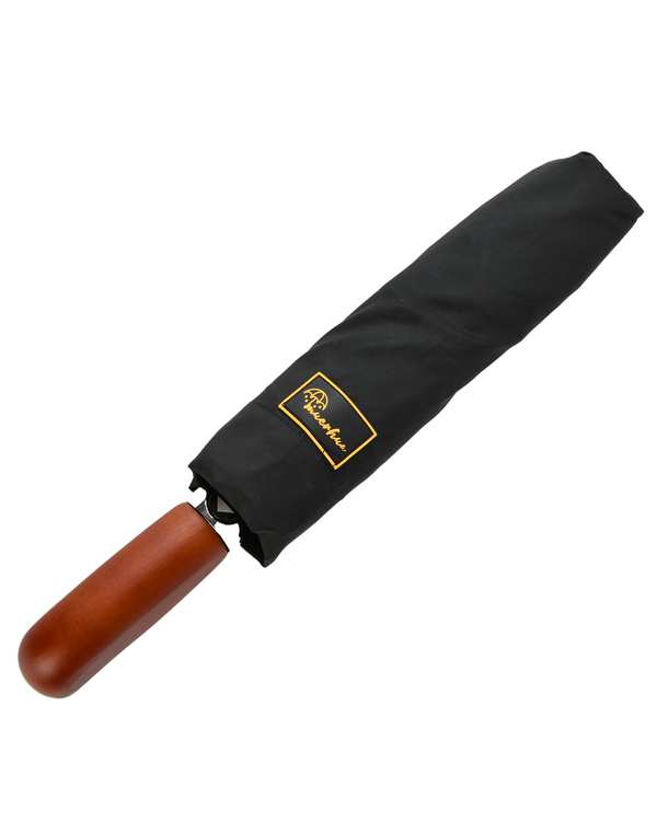 چتر اتوماتیک دسته چوبی مشکی کلاسیک Classic - تصویر 5