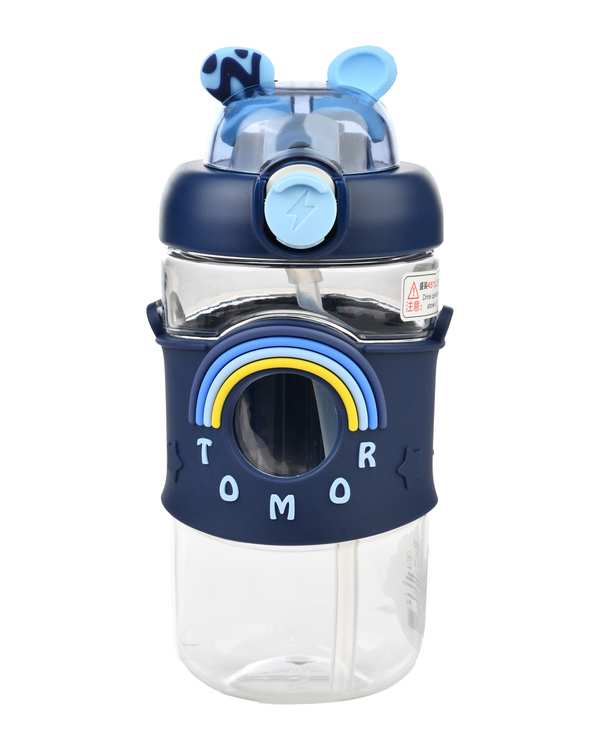 قمقمه کودک نی دار سرمه ای کلاسیک Classic مدل Tomor TMC-020