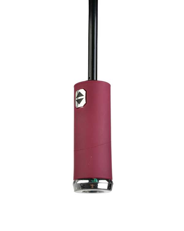 چتر اتوماتیک 10 فنره چراغ قوه دار زرشکی کلاسیک Classic - تصویر 2