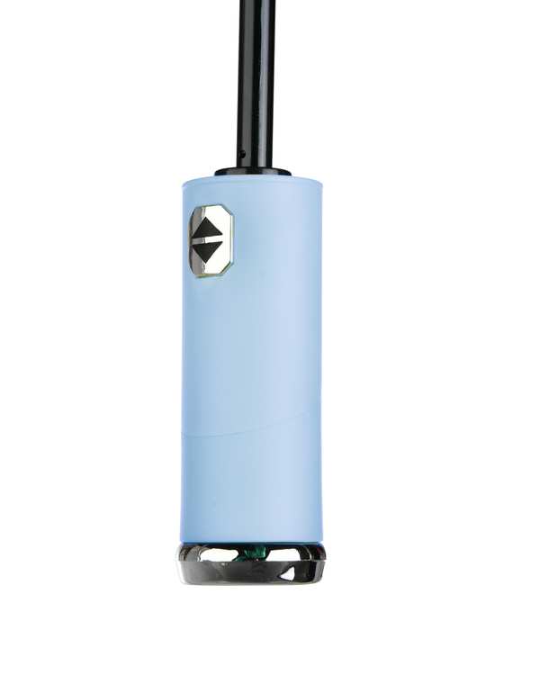 چتر اتوماتیک 10 فنره چراغ قوه دار آبی کلاسیک Classic - تصویر 3