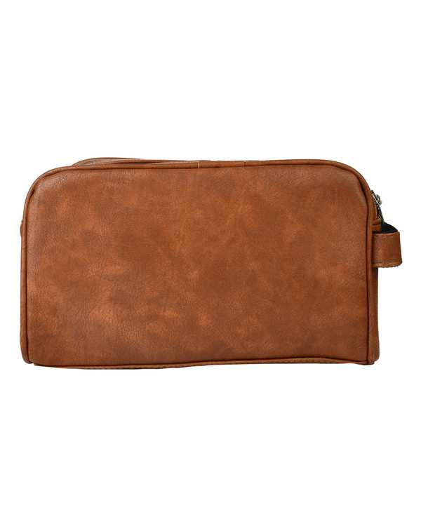 کیف لوازم آرایشی عسلی کد 56607 - تصویر 3