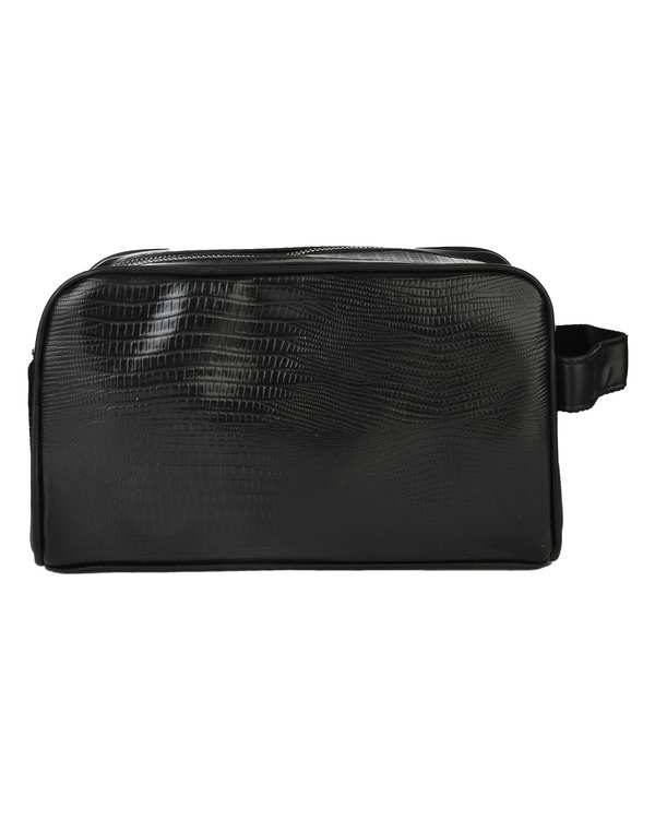 کیف لوازم آرایش مشکی طرح لیزارد کد 56610 - تصویر 3