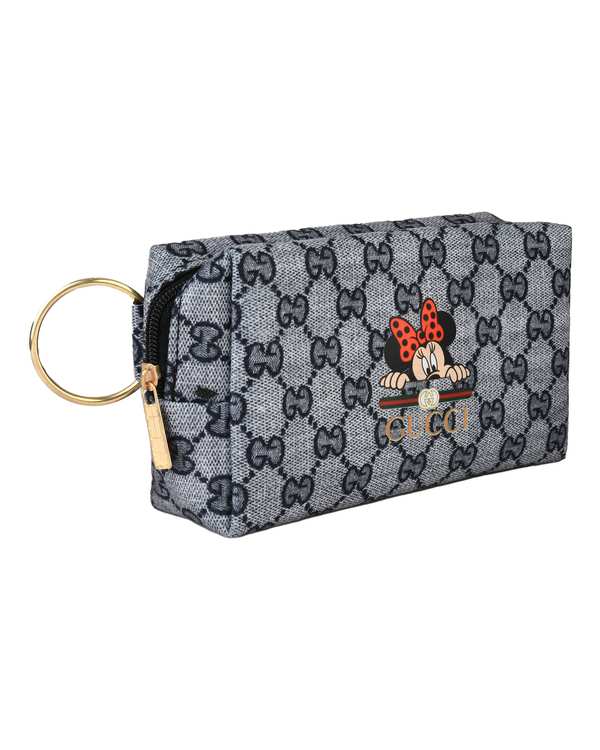 کیف لوازم آرایشی طوسی میکی موس کد 56625 - تصویر 2
