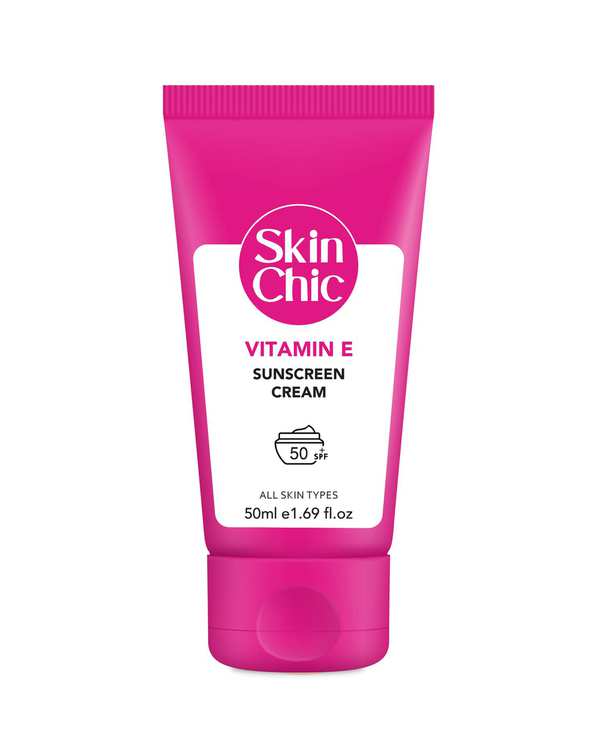 کرم ضد آفتاب SPF50 اسکین شیک Skin Chic حاوی ویتامین E حجم 50ml