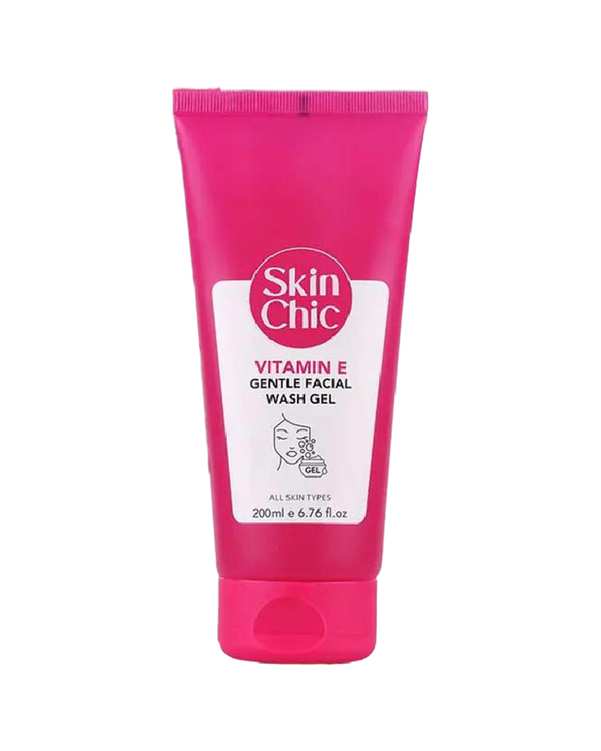 ژل شستشوی صورت اسکین شیک Skin Chic حاوی ویتامین E حجم 200ml