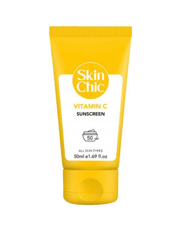 کرم ضد آفتاب SPF50 اسکین شیک Skin Chic حاوی ویتامین C