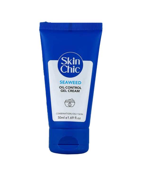 ژل کرم کنترل کننده چربی صورت اسکین شیک Skin Chic حاوی عصاره جلبک دریایی 50ml