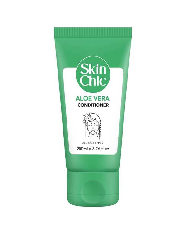 نرم کننده آبرسان مو اسکین شیک Skin Chic حاوی عصاره آلوئه ورا 200ml