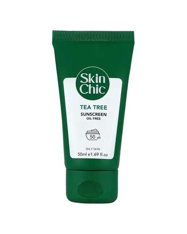 کرم ضد آفتاب SPF50 اسکین شیک Skin Chic حاوی عصاره درخت چای 50ml