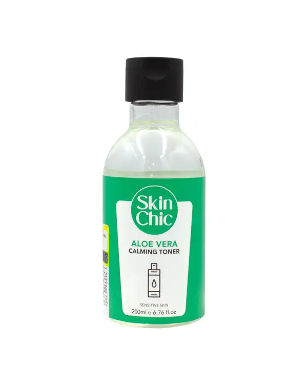 تونر کنترل کننده چربی صورت اسکین شیک Skin Chic مناسب پوست حساس حاوی عصاره آلوئه ورا 200ml