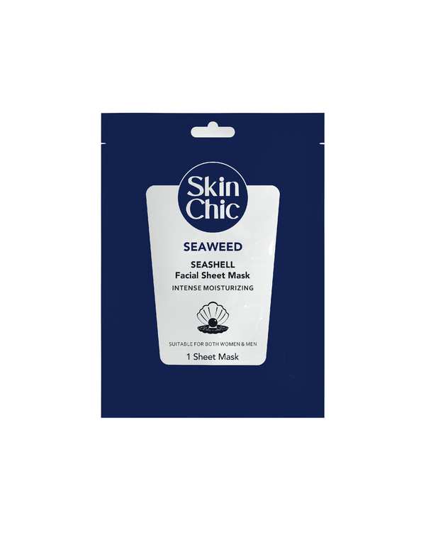 ماسک ورقه ای صورت اسکین شیک Skin Chic حاوی جلبک دریایی و عصاره صدف 25ml