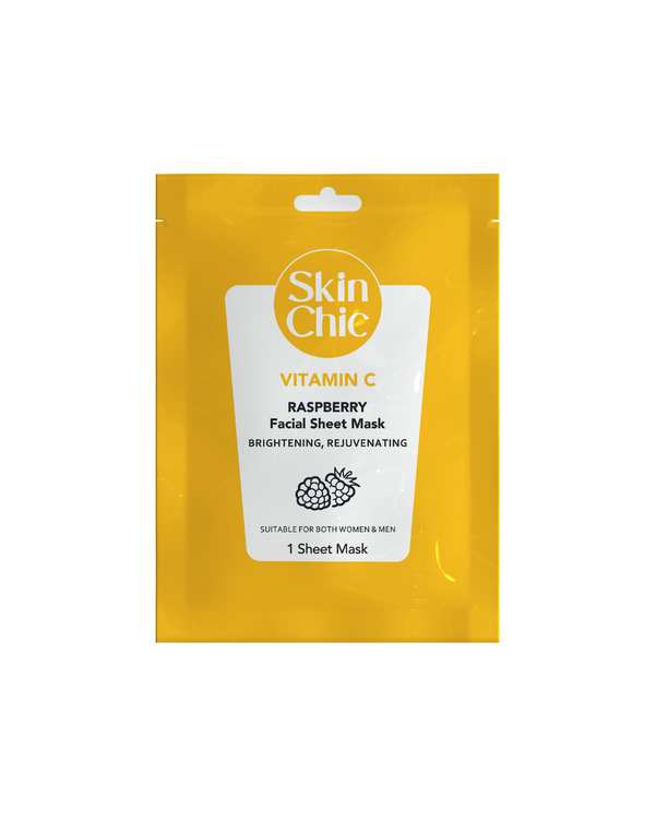 ماسک ورقه ای صورت اسکین شیک Skin Chic حاوی ویتامین C و عصاره تمشک 25ml