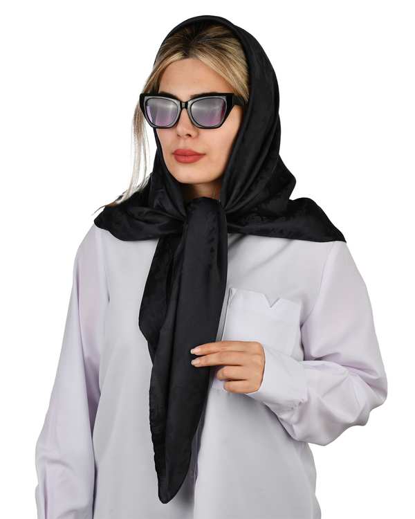 روسری زنانه مشکی آماهی Amahi مدل Rozana12