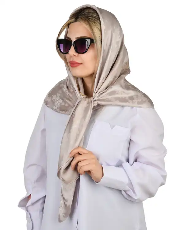 روسری زنانه بژ آماهی Amahi مدل Rozana15