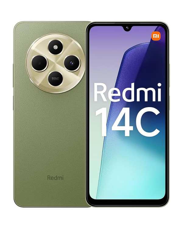 گوشی موبایل شیائومی مدل Redmi 14C دو سیم کارت ظرفیت 128 گیگابایت و رم 6 گیگابایت سبز