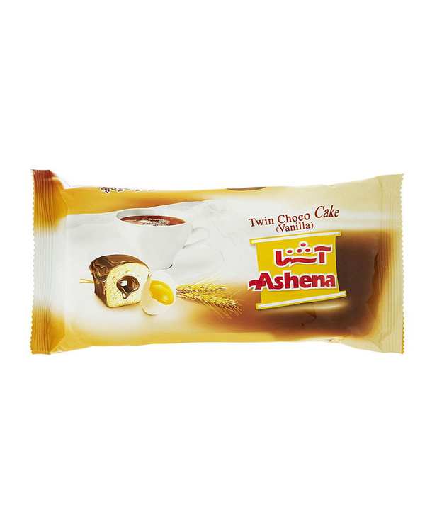 شوکو کیک وانیلی دوقلو آشنا 80 گرم